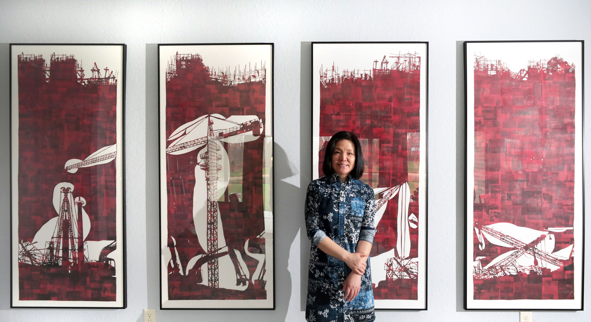 Xiaohong Zhang at home in Fort Atkinson